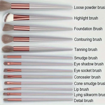 Juego de Brochas de Cartera 8 un