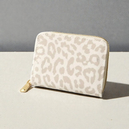 Tarjetero Leopardo Beige