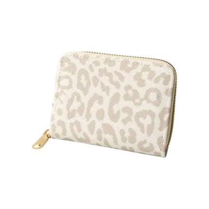 Tarjetero Leopardo Beige
