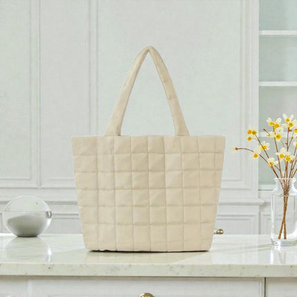 Cartera Beige Acolchada