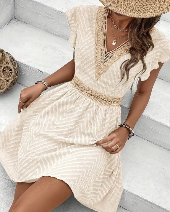 Salida de baño Blanco con Beige